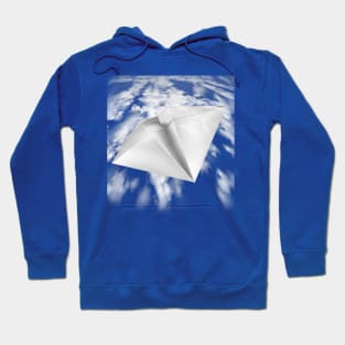 Flying Paper Airplane Hoodie